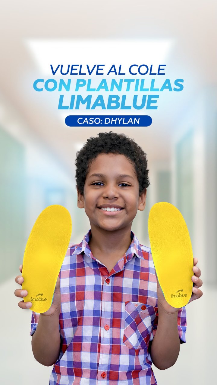 Niño con sus plantillas personalizadas Limablue